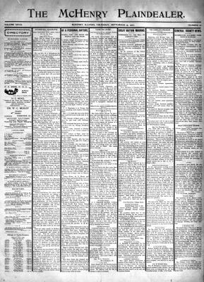 McHenry Plaindealer (McHenry, IL), 19 Sep 1901