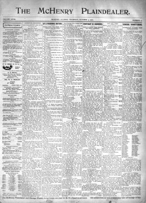 McHenry Plaindealer (McHenry, IL), 3 Oct 1901