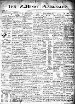 McHenry Plaindealer (McHenry, IL), 5 Dec 1901