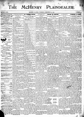 McHenry Plaindealer (McHenry, IL), 19 Dec 1901