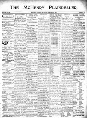 McHenry Plaindealer (McHenry, IL), 13 Feb 1902