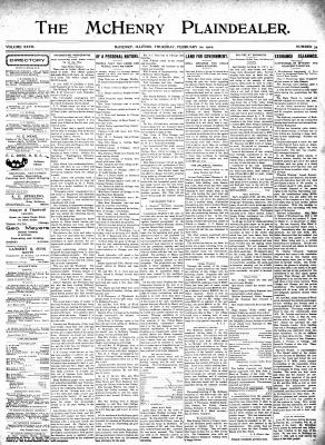 McHenry Plaindealer (McHenry, IL), 20 Feb 1902