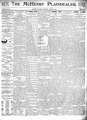 McHenry Plaindealer (McHenry, IL), 7 Aug 1902