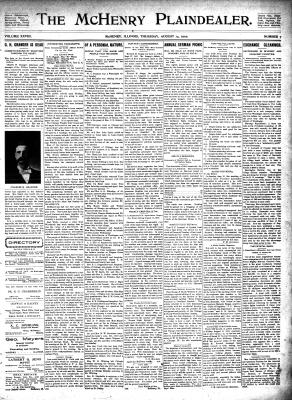 McHenry Plaindealer (McHenry, IL), 14 Aug 1902