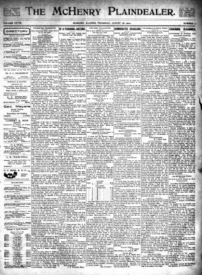 McHenry Plaindealer (McHenry, IL), 28 Aug 1902