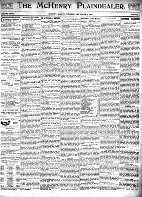 McHenry Plaindealer (McHenry, IL), 4 Sep 1902