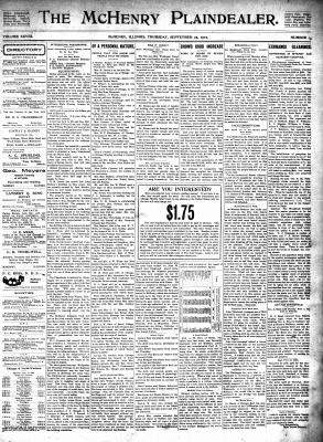 McHenry Plaindealer (McHenry, IL), 25 Sep 1902