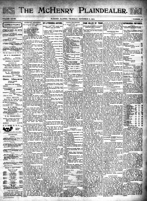 McHenry Plaindealer (McHenry, IL), 6 Nov 1902