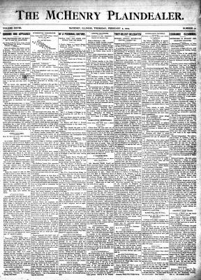 McHenry Plaindealer (McHenry, IL), 5 Feb 1903