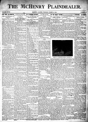 McHenry Plaindealer (McHenry, IL), 5 Mar 1903