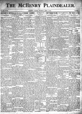 McHenry Plaindealer (McHenry, IL), 9 Apr 1903