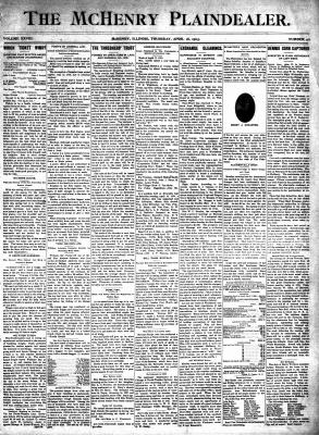 McHenry Plaindealer (McHenry, IL), 16 Apr 1903