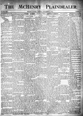 McHenry Plaindealer (McHenry, IL), 17 Sep 1903