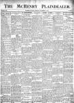 McHenry Plaindealer (McHenry, IL), 19 Nov 1903