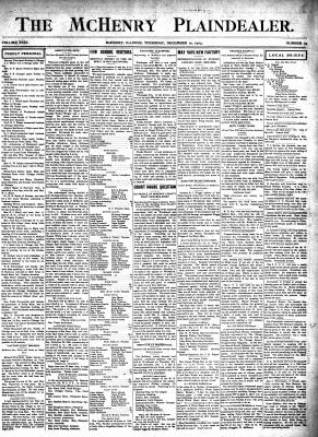 McHenry Plaindealer (McHenry, IL), 10 Dec 1903