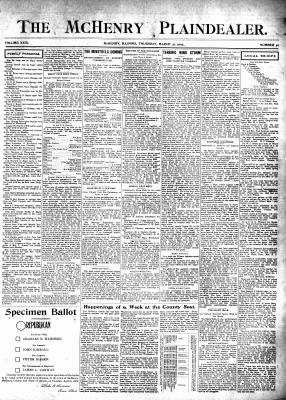 McHenry Plaindealer (McHenry, IL), 31 Mar 1904