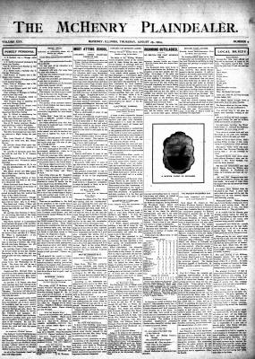 McHenry Plaindealer (McHenry, IL), 25 Aug 1904