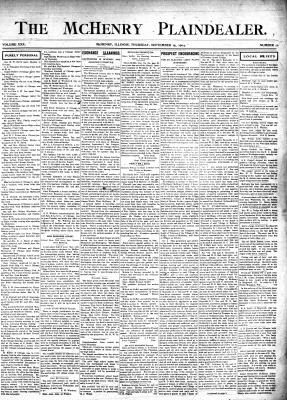 McHenry Plaindealer (McHenry, IL), 15 Sep 1904