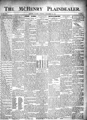 McHenry Plaindealer (McHenry, IL), 29 Sep 1904