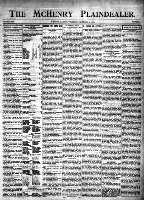 McHenry Plaindealer (McHenry, IL), 3 Nov 1904