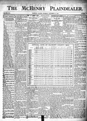 McHenry Plaindealer (McHenry, IL), 17 Nov 1904