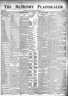 McHenry Plaindealer (McHenry, IL), 1 Dec 1904