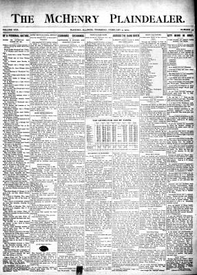 McHenry Plaindealer (McHenry, IL), 9 Feb 1905