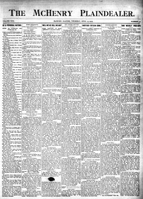 McHenry Plaindealer (McHenry, IL), 13 Apr 1905