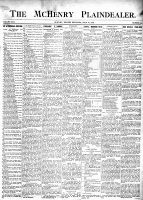 McHenry Plaindealer (McHenry, IL), 27 Apr 1905