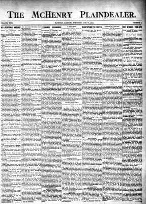 McHenry Plaindealer (McHenry, IL), 6 Jul 1905