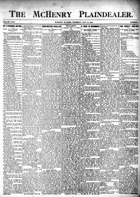 McHenry Plaindealer (McHenry, IL), 20 Jul 1905