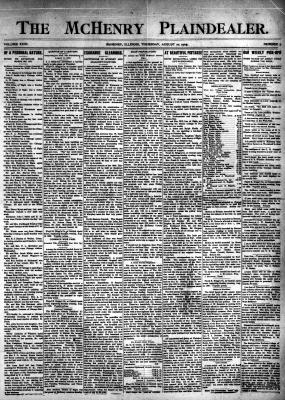 McHenry Plaindealer (McHenry, IL), 10 Aug 1905