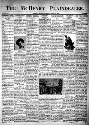 McHenry Plaindealer (McHenry, IL), 24 Aug 1905