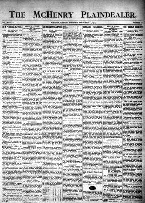 McHenry Plaindealer (McHenry, IL), 14 Sep 1905