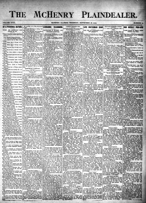 McHenry Plaindealer (McHenry, IL), 28 Sep 1905