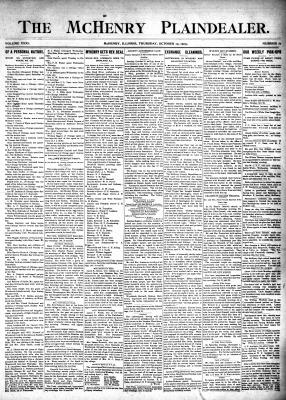 McHenry Plaindealer (McHenry, IL), 19 Oct 1905