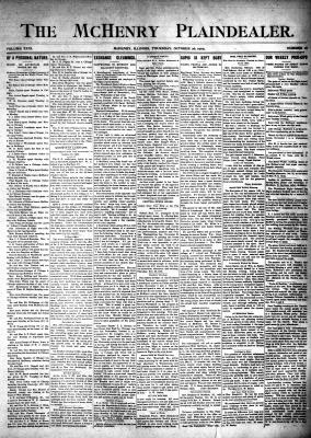 McHenry Plaindealer (McHenry, IL), 26 Oct 1905