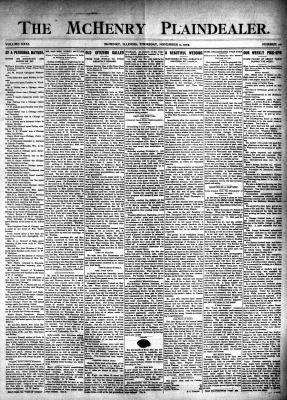 McHenry Plaindealer (McHenry, IL), 9 Nov 1905