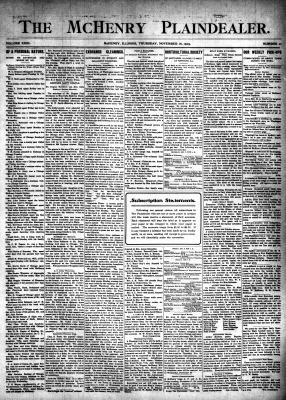 McHenry Plaindealer (McHenry, IL), 16 Nov 1905