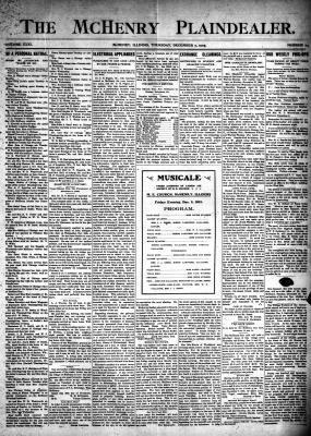 McHenry Plaindealer (McHenry, IL), 7 Dec 1905