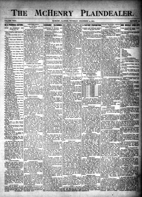 McHenry Plaindealer (McHenry, IL), 14 Dec 1905