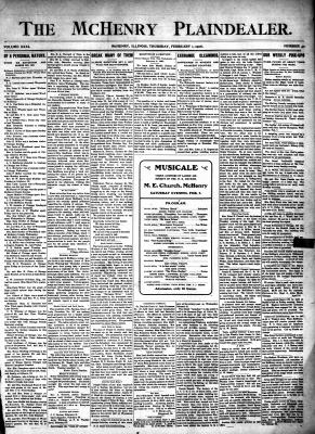 McHenry Plaindealer (McHenry, IL), 1 Feb 1906