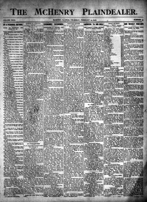 McHenry Plaindealer (McHenry, IL), 15 Feb 1906