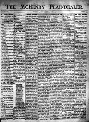 McHenry Plaindealer (McHenry, IL), 19 Apr 1906