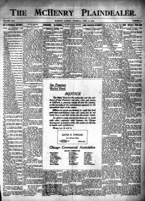 McHenry Plaindealer (McHenry, IL), 26 Apr 1906