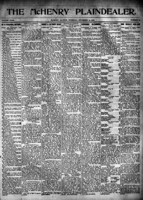 McHenry Plaindealer (McHenry, IL), 29 Nov 1906