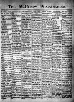 McHenry Plaindealer (McHenry, IL), 4 Apr 1907