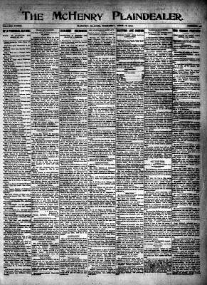 McHenry Plaindealer (McHenry, IL), 18 Apr 1907