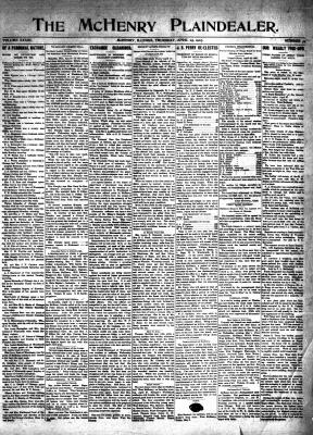 McHenry Plaindealer (McHenry, IL), 25 Apr 1907