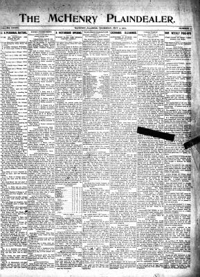 McHenry Plaindealer (McHenry, IL), 2 May 1907